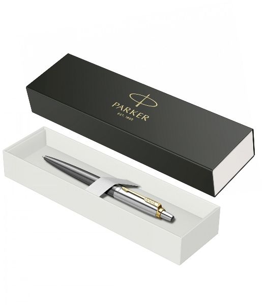 Ручка шариковая Parker Jotter Grey Core GT (2213723) M, синие чернила, подарочная коробка