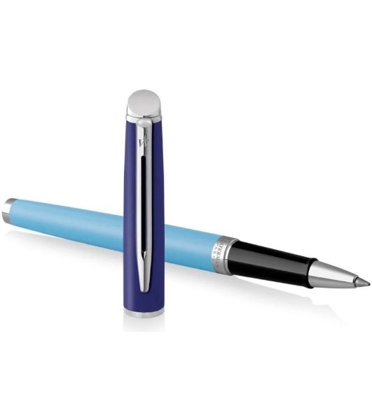 Ручка роллер Waterman Hemisphere Colour Blocking (2179926) Blue CT F черн. черн. подар.кор.