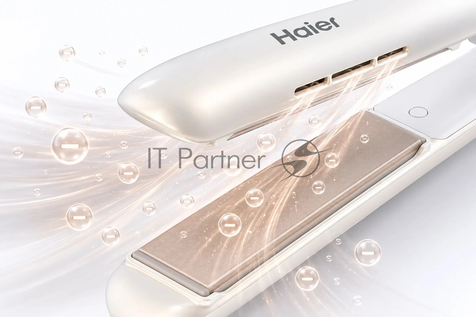 Выпрямитель Haier HHS-620 42Вт белый макс.темп.:230С (FZ0003E01RU)