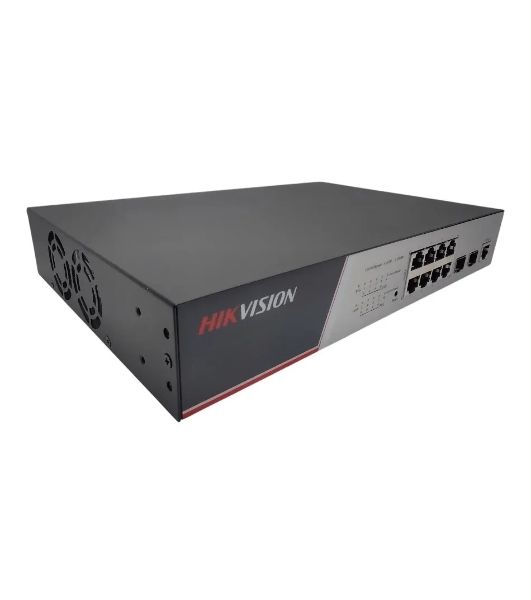 Коммутатор Hikvision DS-3E2510P(B), 8×1 Гбит/с PoE + 2×1 Гбит/с SFP, управляемый