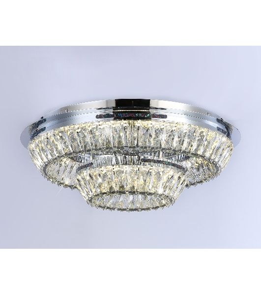 Светильник Ambrella light TR5029 CH/CL хром/прозрачный 3000K/4200K/6400K 81W D600*207 (Без ПДУ)