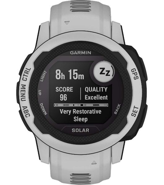 Умные часы Garmin Instinct 2S Solar Surf Edition Ericeira, 0.79" PMOLED, Wi-Fi, Bluetooth 4.2, NFC, IP68, черный / серый