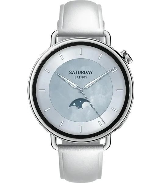 Умные часы Xiaomi Watch S4 41мм 1.43" AMOLED корп.белый рем.белый (BHR07VUGL)
