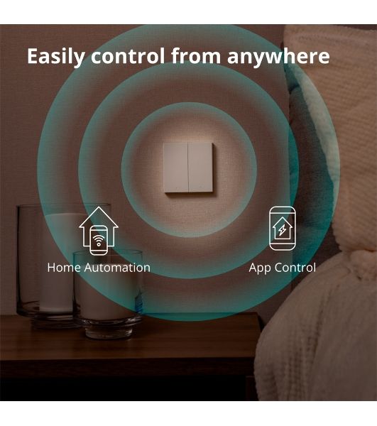 Выключатель умный Aqara Smart wall switch H1 (with neutral, double rocker) WS-EUK04