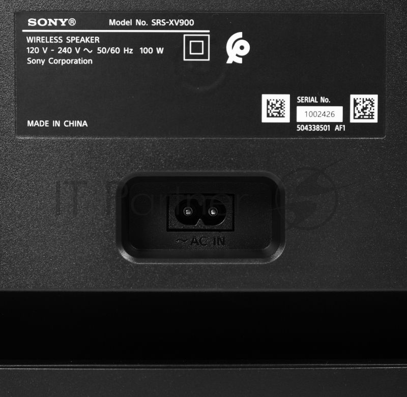 Минисистема Sony SRS-XV900 черный 100Вт USB BT