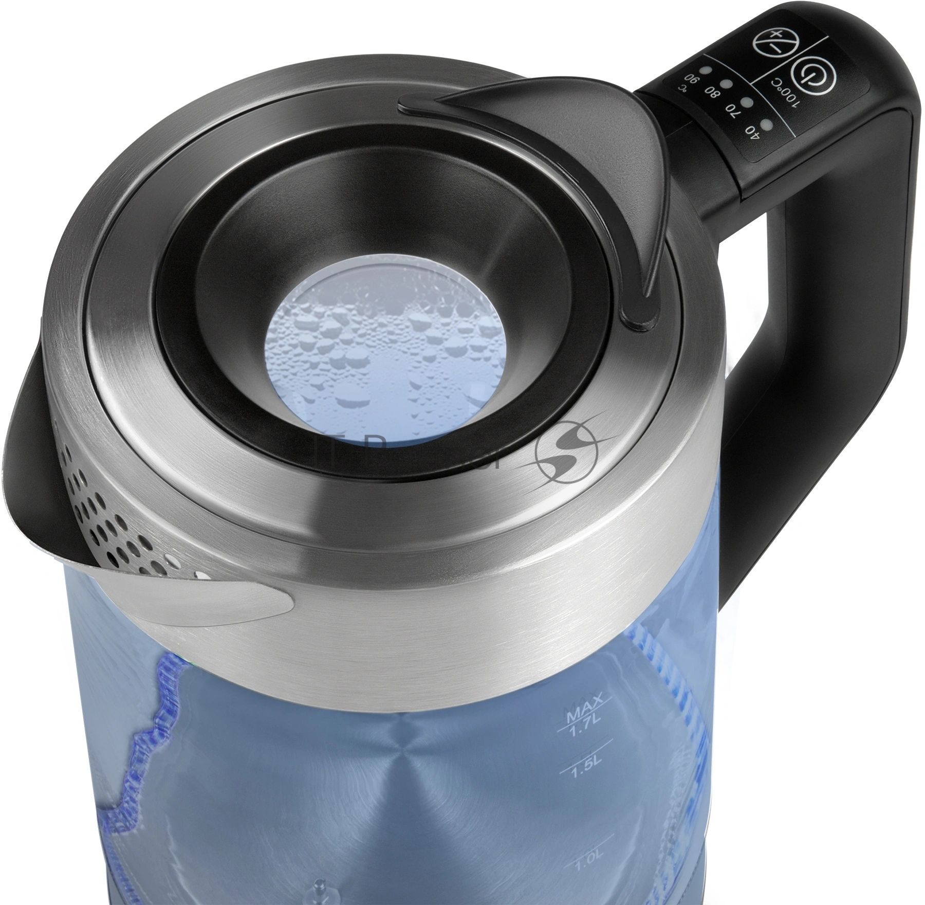 Чайник электрический POLARIS PWK1725CGLD WIFI IQ Home, 1,7 л, 2200 Вт, стекло