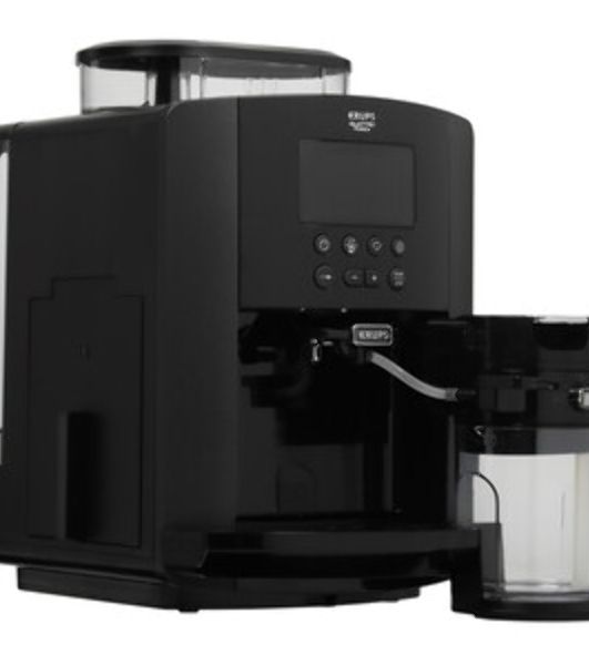 Кофемашина Krups Arabica Latte EA819E10 1450Вт черный/коричневый