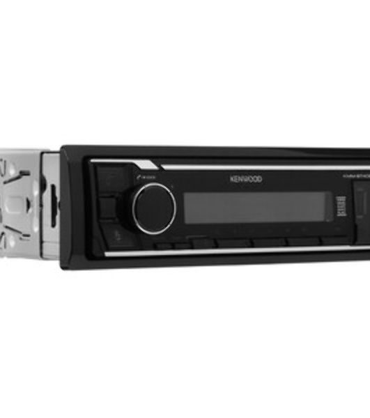 Автомагнитола Kenwood KMM-BT408, 1 DIN, Bluetooth, USB Type-A, AUX, съёмная панель