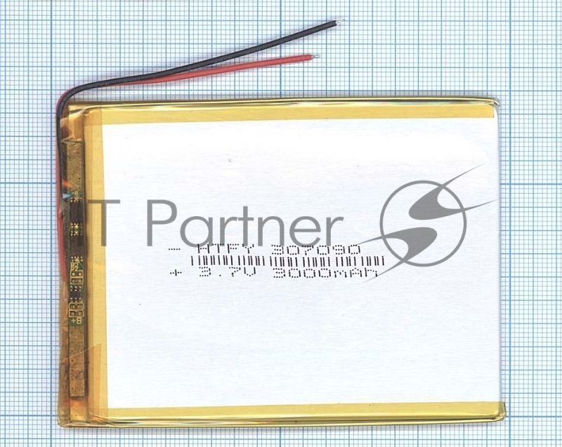 Аккумулятор Li-Pol (батарея) 3x70x90мм 2pin 3.7V/3000mAh