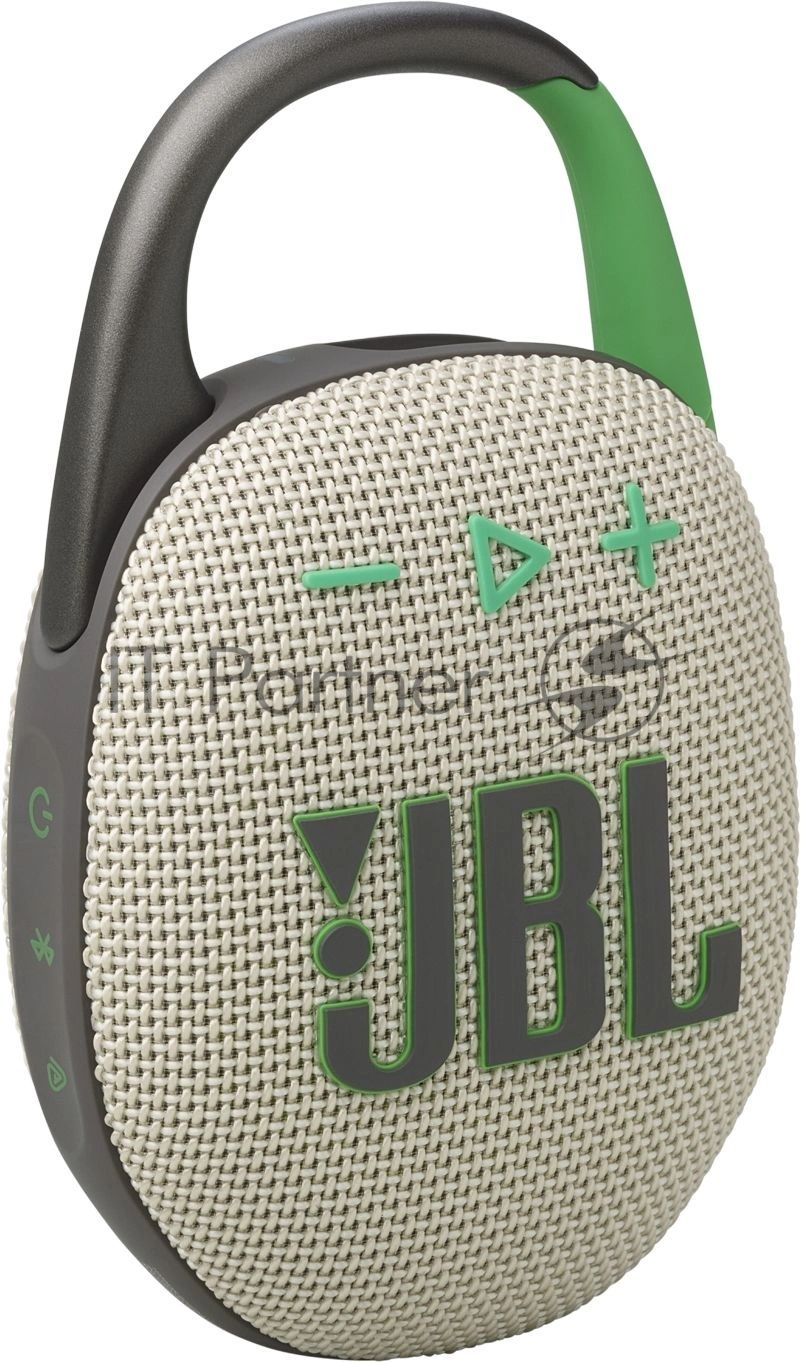 Колонка портативная JBL Clip 5 песочный 7W Mono BT 10м 1400mAh