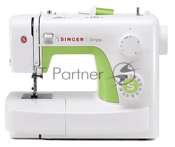 Швейная машина Singer Simple 3229 белый, электромеханическая, вертикальный качающийся, 29 операций, петля полуавтомат