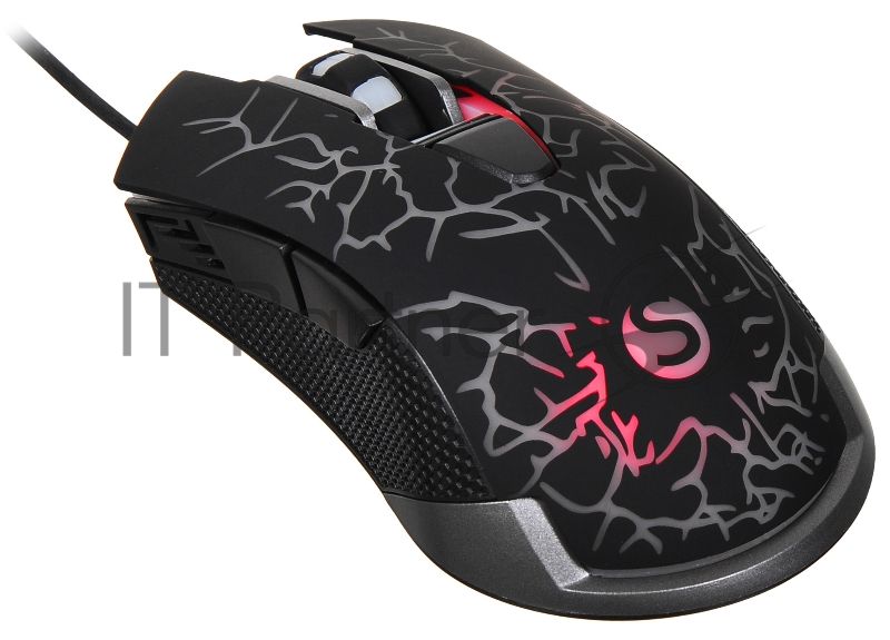 Мышь проводная SunWind SW-M705G черный, 3600 dpi, USB, кнопки - 6