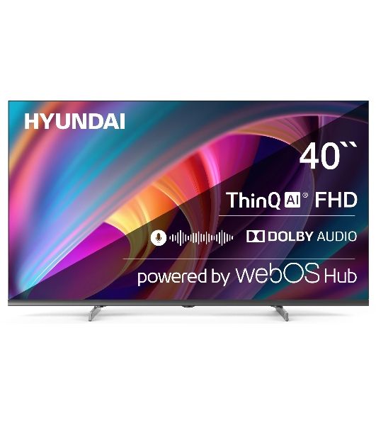 Телевизор Hyundai 40" H-LED40BS5100 черный/серый LED FHD 60Hz webOS 1.5GB/8GB