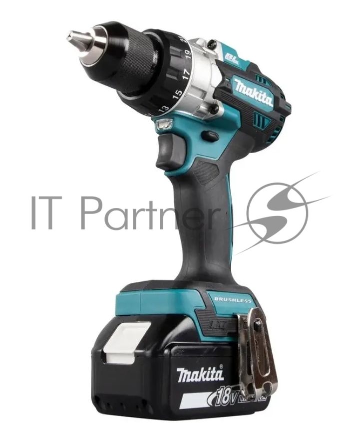 Дрель-шуруповерт Makita DDF486RTJ, 18 В, 5 Ач, 130 Нм, бесщеточный