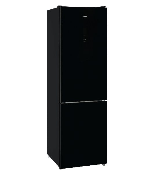 Холодильник Nordfrost RFC 390D NFGB черное матовое стекло двухкамерный 240/95л морозилка снизу