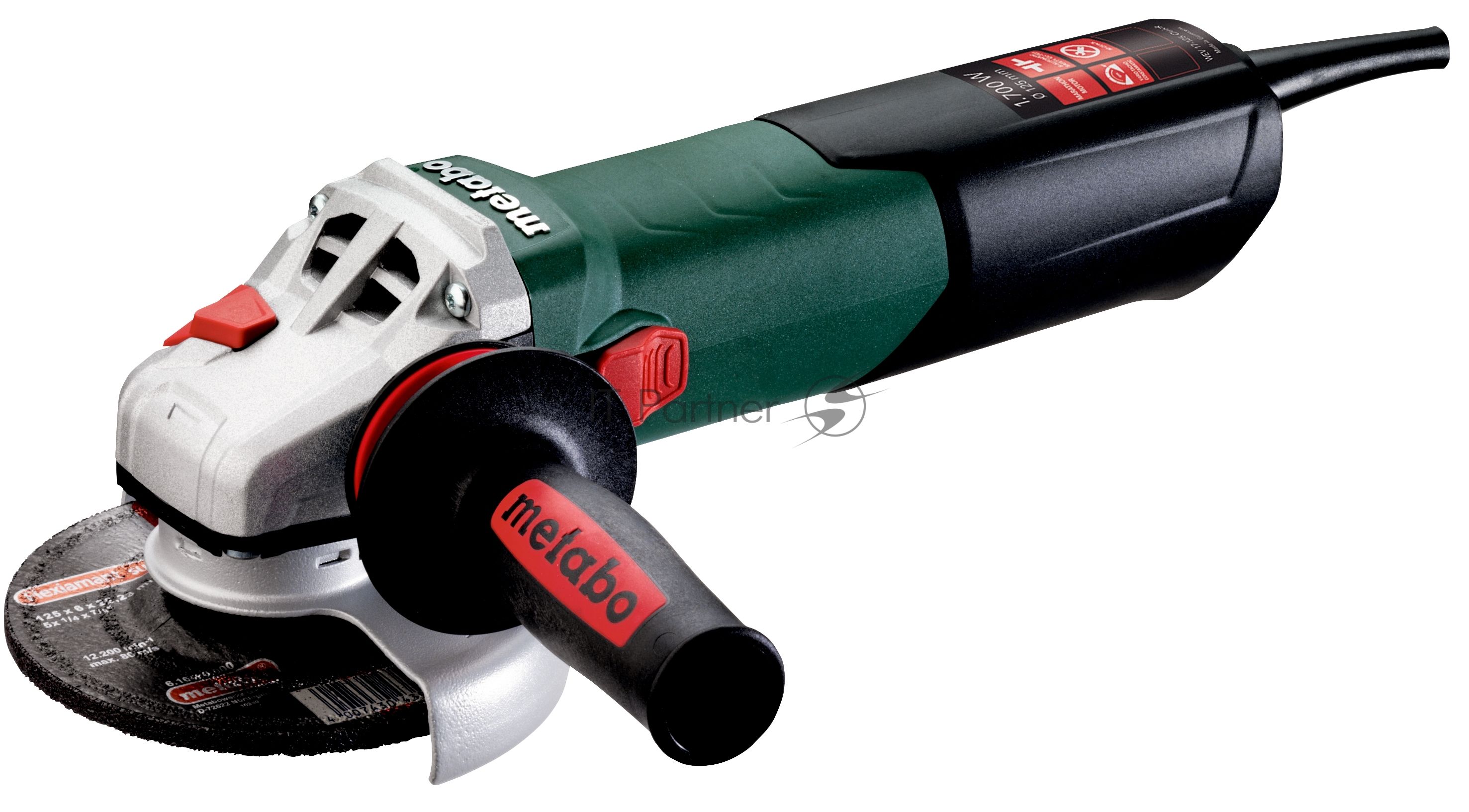 Шлифовальные машины Metabo WEV 17-125 Quick 600516000 шлифмашина угловая 1700вт,эл-ка,колесико