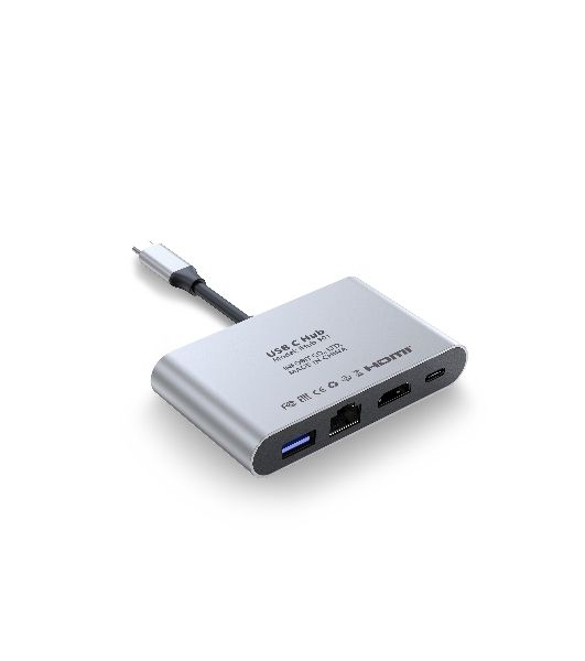 Распределитель Infobit iHub 301 3 подключения через 1 кабель USB-С