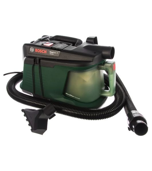 Строительный пылесос Bosch EasyVac3 зеленый, 170/700 Вт, уборка сухая, пылесборник контейнер, 2 л