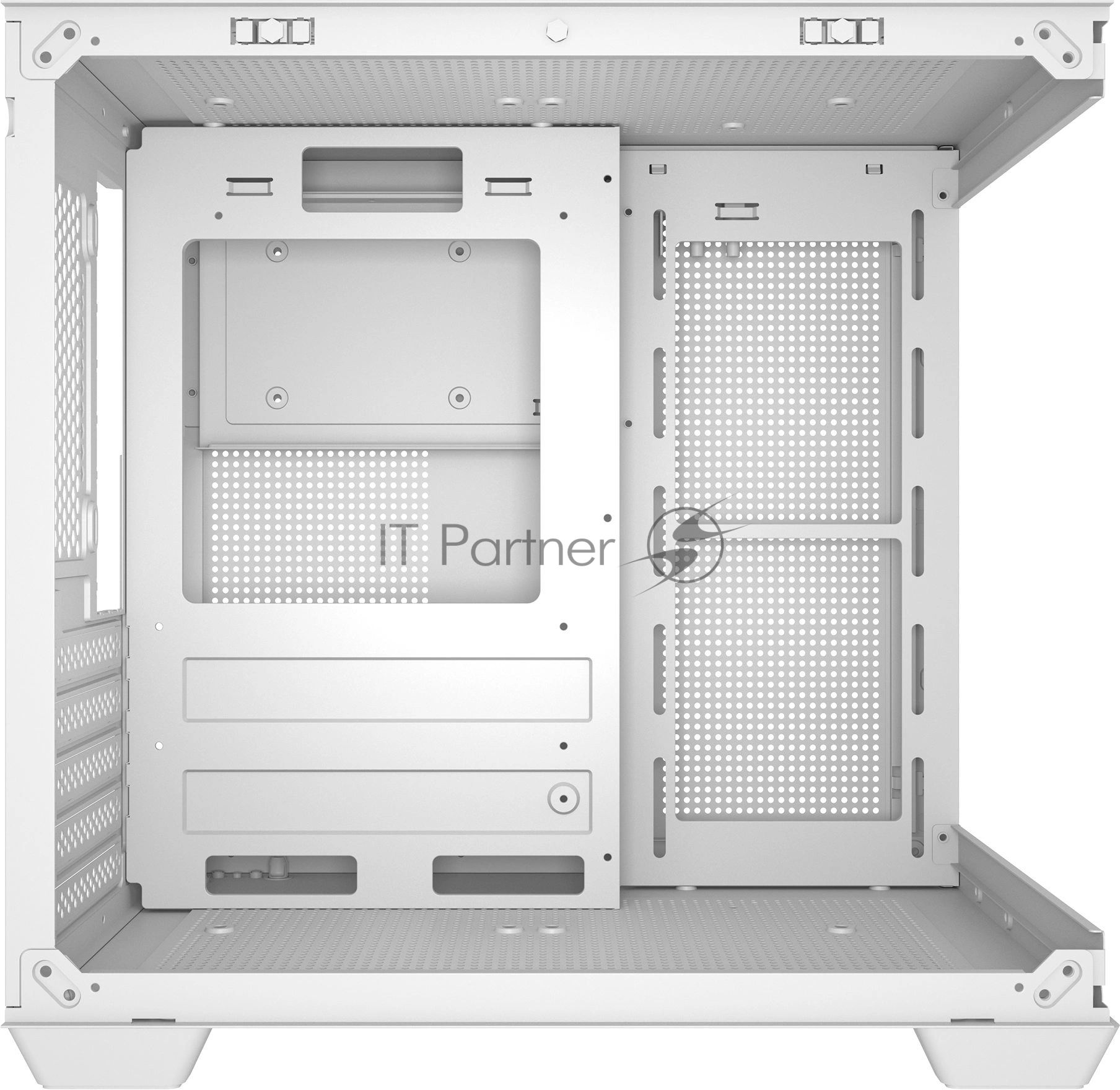 Компьютерный корпус Bloody CC-121 белый без БП mATX 7x120мм 1xUSB2.0 1xUSB3.0 audio