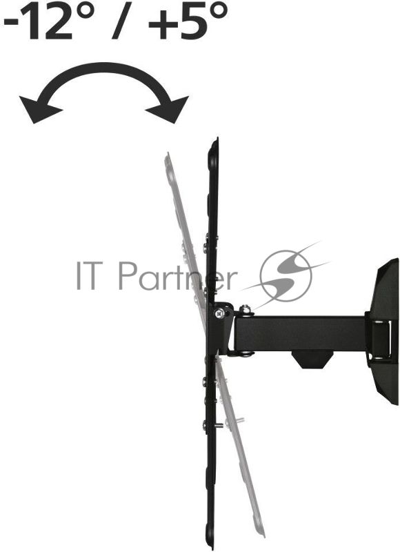 Кронштейн для телевизора Hama 00220823 черный 32"-65" макс.20кг настенный поворот и наклон