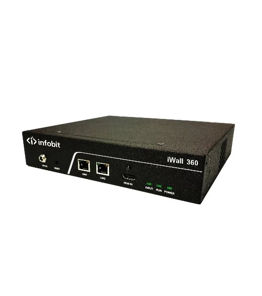 Контроллер видеостены Infobit iWall 360 1 вход 4K HDMI, 4 выхода 1080р, вращение на 360 градусов. Поддержка каскадирования.