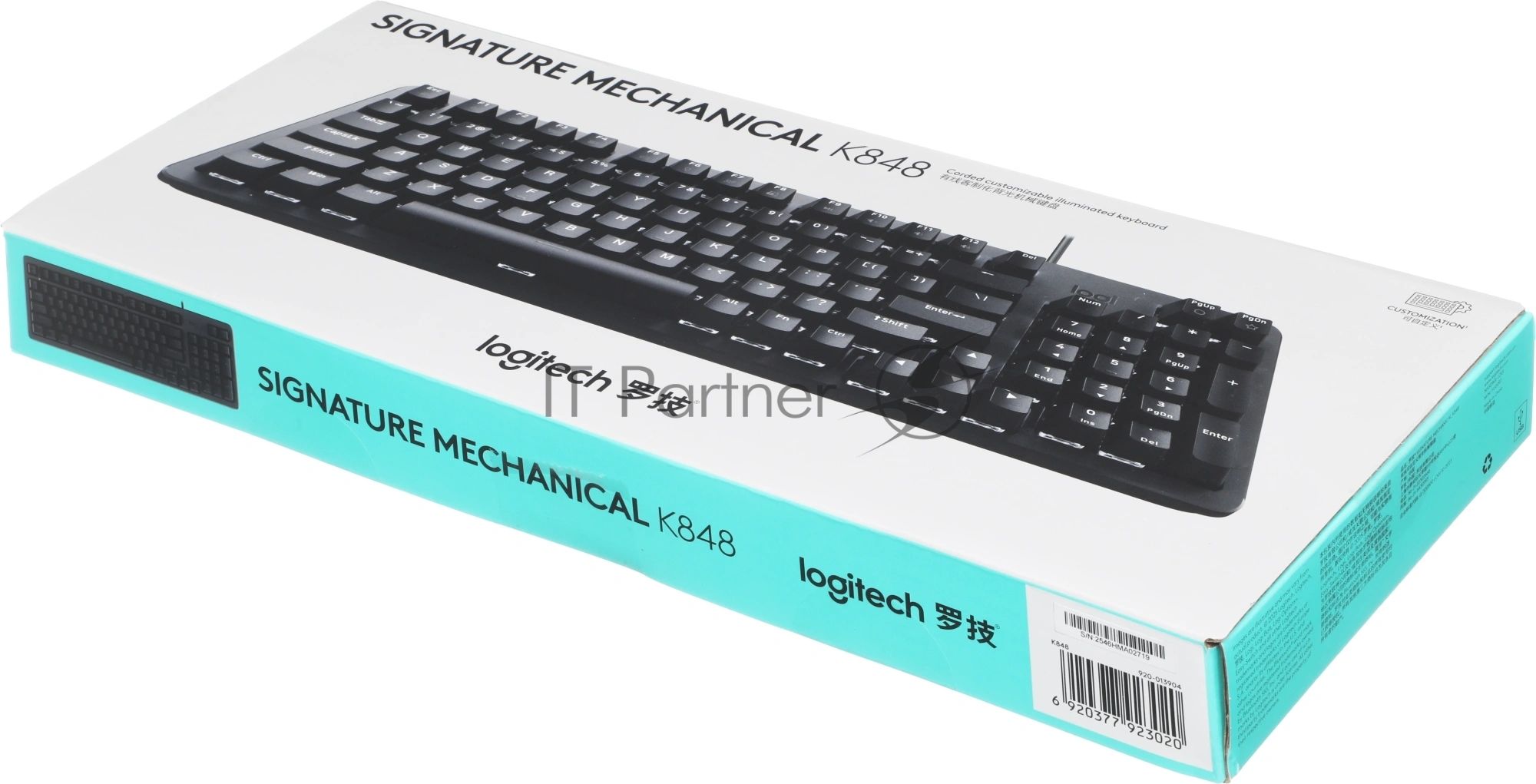 Клавиатура Logitech K848 механическая черный USB (920-013904)