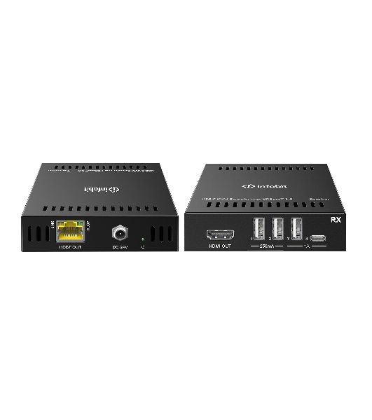 Удлинитель сигнала Infobit iTrans UC-Hub UC/KVM 4K60 USB-C через HDBase T3.0