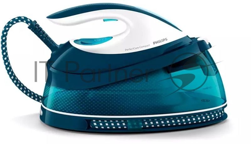 Парогенератор Philips 2400 Вт, удар 400 г, пар 120 г/мин, 6,5 бар, SteamGlide, OptimalTEMP, автоотключение