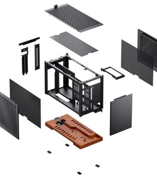Корпус Jonsbo T9 Black, Mini-ITX, чёрный