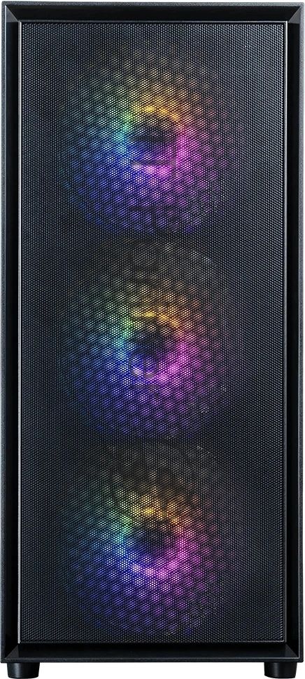 Корпус ZALMAN S6, ATX, BLACK, WINDOW, 2xCombo (3.5" or 2.5"), 1x2.5", 1xUSB Type C, 1xUSB3.0, 1xUSB2.0, FRONT 3x140mm FRGB, REAR 1x120mm FRGB