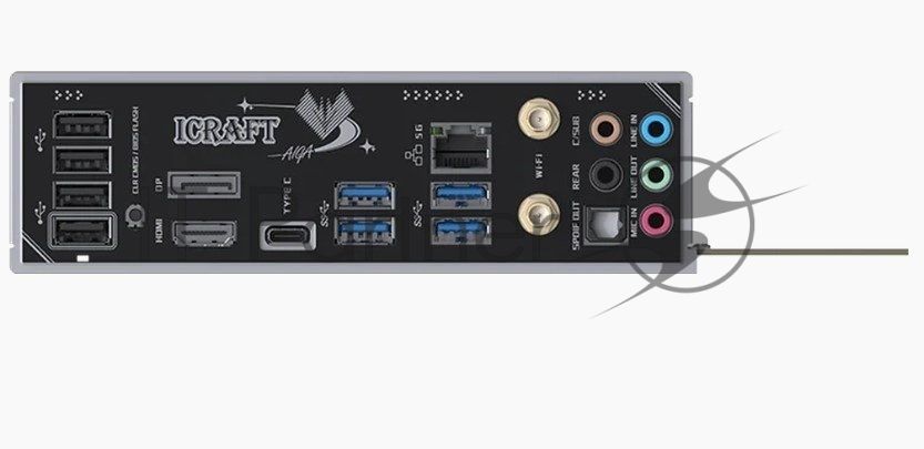 Материнская плата Maxsun MS-iCraft B850 AIGA, AM5, AMD B850, 4xDDR5, 2xSATA 6Gb/s, 4xM.2 PCIe, 2xPCIe 5.0 x16, 1xPCIe 3.0 x1, 1xDisplayPort, 1xHDMI, 1x5Gb LAN, 4xUSB 2.0, 4xUSB 3.2 Gen2, 1xUSB 3.2 Gen2 Type-C, 5x3.5 мм, 1xS/PDIF, 7.1, ATX