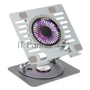 Подставка для ноутбука Digma D-NCP170-2x110RGb 18" 400x288x45мм 52дБ 2xUSB 2x 110ммFAN 1250г Fan-control металл/пластик черный
