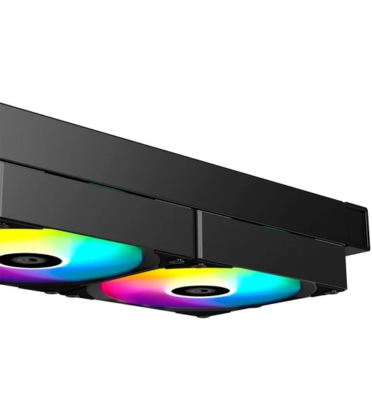 Система жидкостного охлаждения ID-Cooling FX240 TD, 240 мм, 2x120 мм, 300-2000 об/мин, 27.2 дБ, 4-pin PWM, 300 Вт, ARGB, черный
