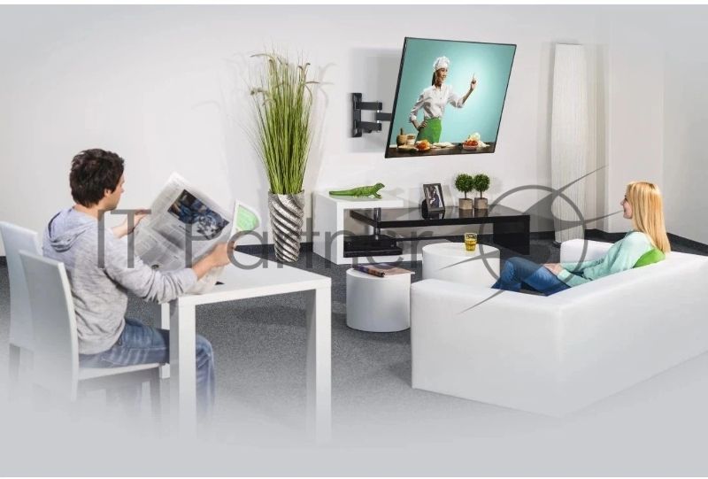 Кронштейн для телевизора Hama 00220824 черный 32"-65" макс.25кг настенный поворот и наклон