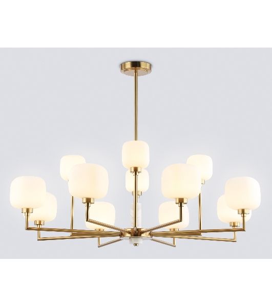 Люстра Ambrella light LH53019/12 BS/FR латунь/белый матовый G9*12 max 40W D910*680