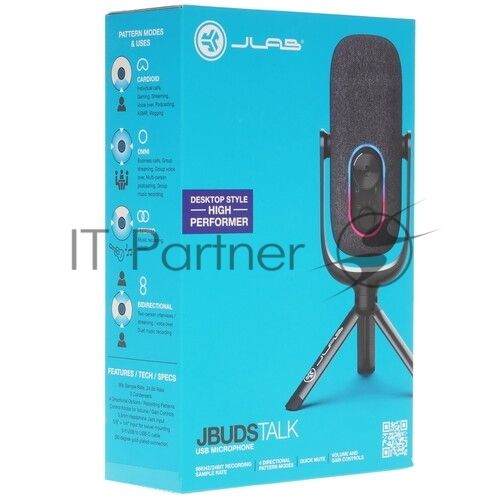 Проводной микрофон Jlab JBuds Talk Mixed Microphone (PN: MJBUDSTALKRBLK4)