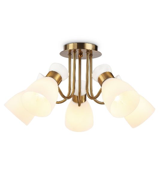Светильник Ambrella light TR3218/5 GD/FR золото/белый матовый E27*5 max 40W D580*290