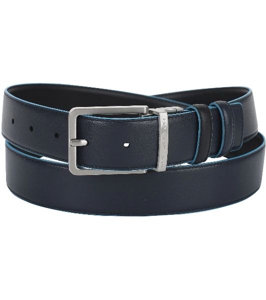 Ремень мужской Piquadro Blue Square CU2619B2/NBLU2, черный/темно-синий, натур.кожа