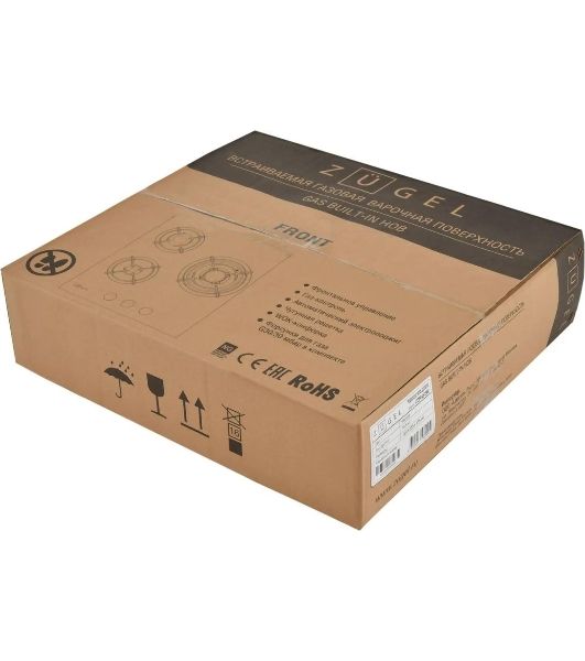 Варочная панель газ ZUGEL ZGH452W, белая