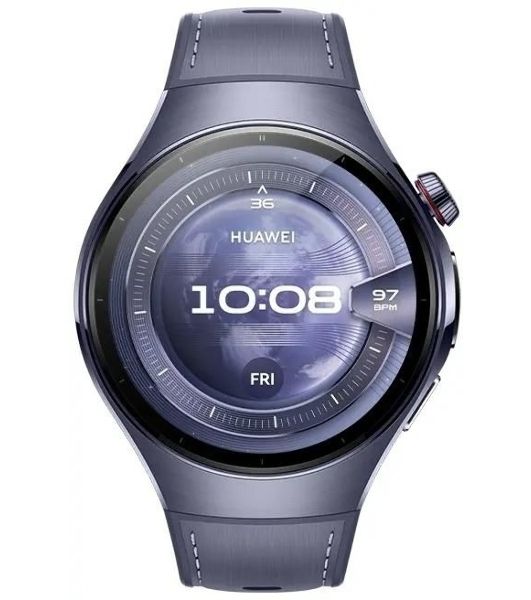 Умные часы Huawei Watch 5 Rates-L39L, 1.5" LTPO AMOLED, Wi-Fi, Bluetooth, NFC, IP69, серый / пурпурный