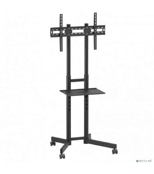 Мобильная стойка напольная Kromax OMEGA-15 черный, 1 шт/уп, для TV 32"-70", max вес 50 кг, высота 1700 мм, max VESA 600x400 мм
