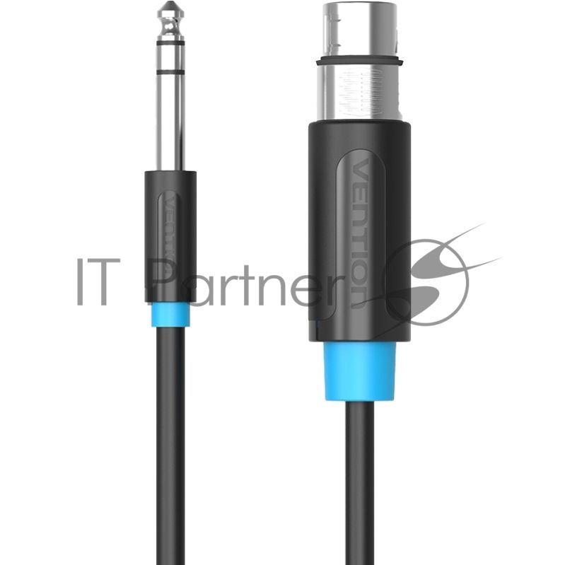 Кабель Vention аудио Jack 6.5 M/XLR F - 3м