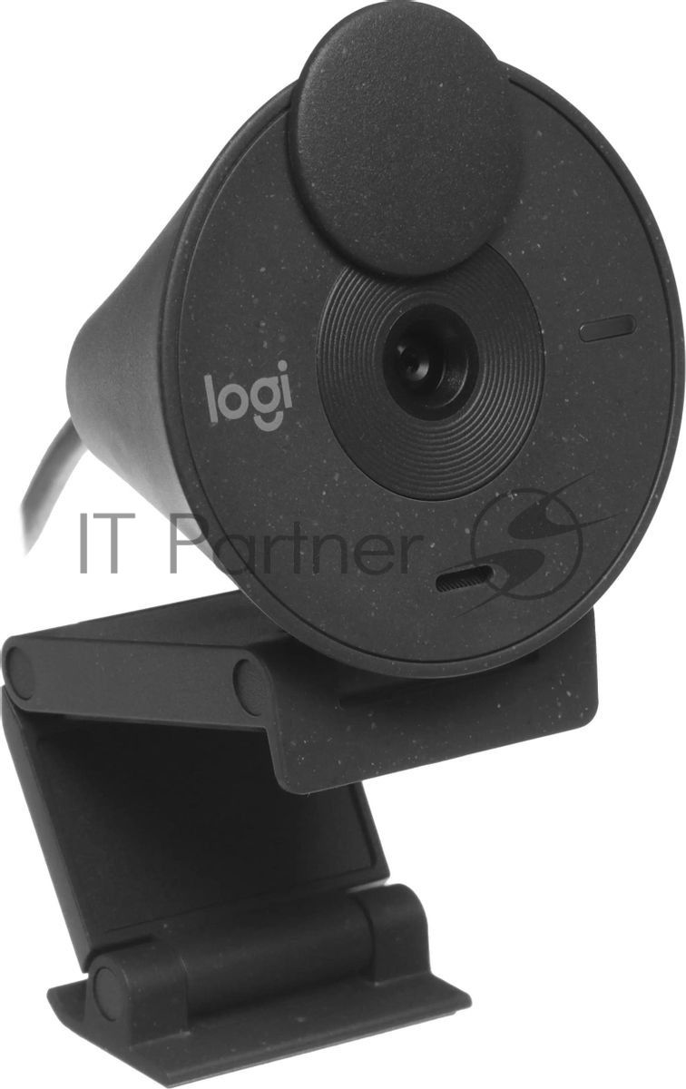 Веб-камера Logitech Brio 300 1920x1080, 30 кадр/с, USB Type-C, микрофон (шумоподавление), автоматическая фокусировка, автоосвещение, универсальное крепление