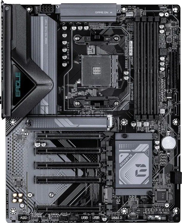 Материнская плата Gigabyte B550 X EAGLE WIFI6E, AM4, AMD B550, 4xDDR4, 4xSATA 6Gb/s, 2xM.2, 1xPCIe 4.0 x16, 4xPCIe 3.0 x1, 1xHDMI, 1x 2.5Gb LAN, 4xUSB 2.0, 3xUSB 3.2 Gen 1, 1xUSB 3.2 Gen 2, 1xUSB Type-C, 3x3.5 мм, 7.1, ATX
