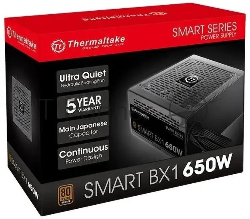 Блок питания Thermaltake Smart BX1 SE 0650 /0650W/Non Modular/Non Light/Single Voltage/Analog/80 Plus Bronze/EU/Non JP CAP/All Flat Cables/DC to DC