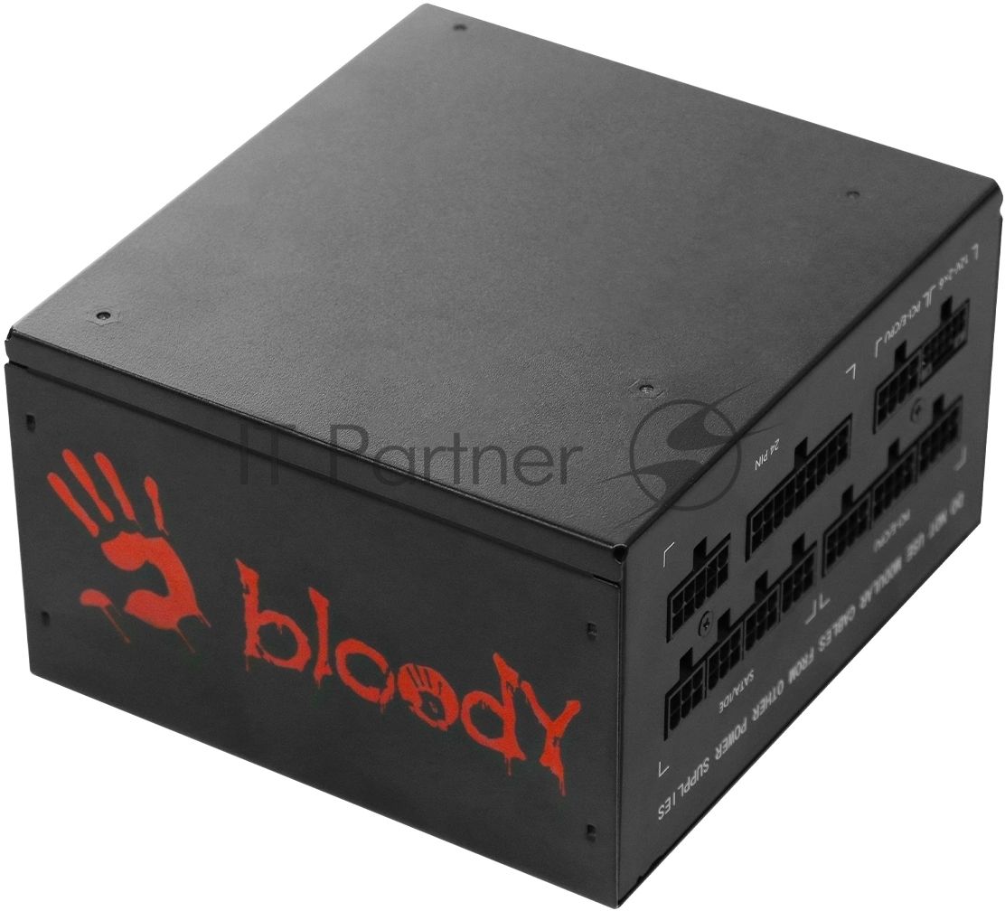 Блок питания Bloody BD-PS750G, 750Вт, 80 PLUS Gold, 120мм, черный