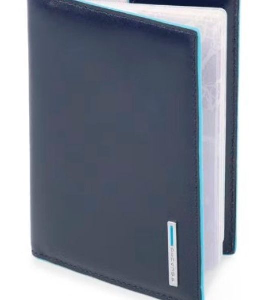 Обложка для паспорта Piquadro Blue Square PP5255B2/BLU2 синий натур.кожа
