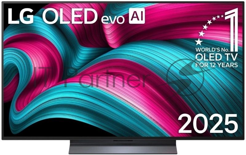 Телевизор LG 65" OLED65C5RLA черный серебристый OLED 4K