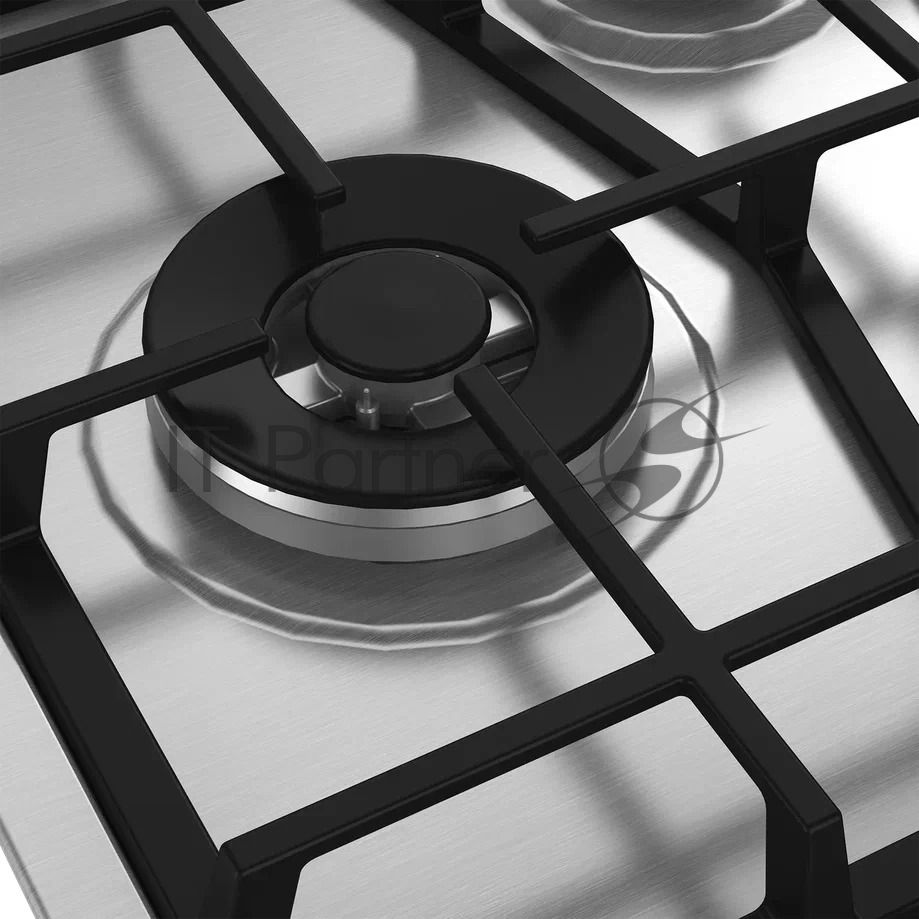 Газовая варочная поверхность Hotpoint HGMTS 643 W IX, 4 конфорки, нержавеющая сталь, 7800 Вт