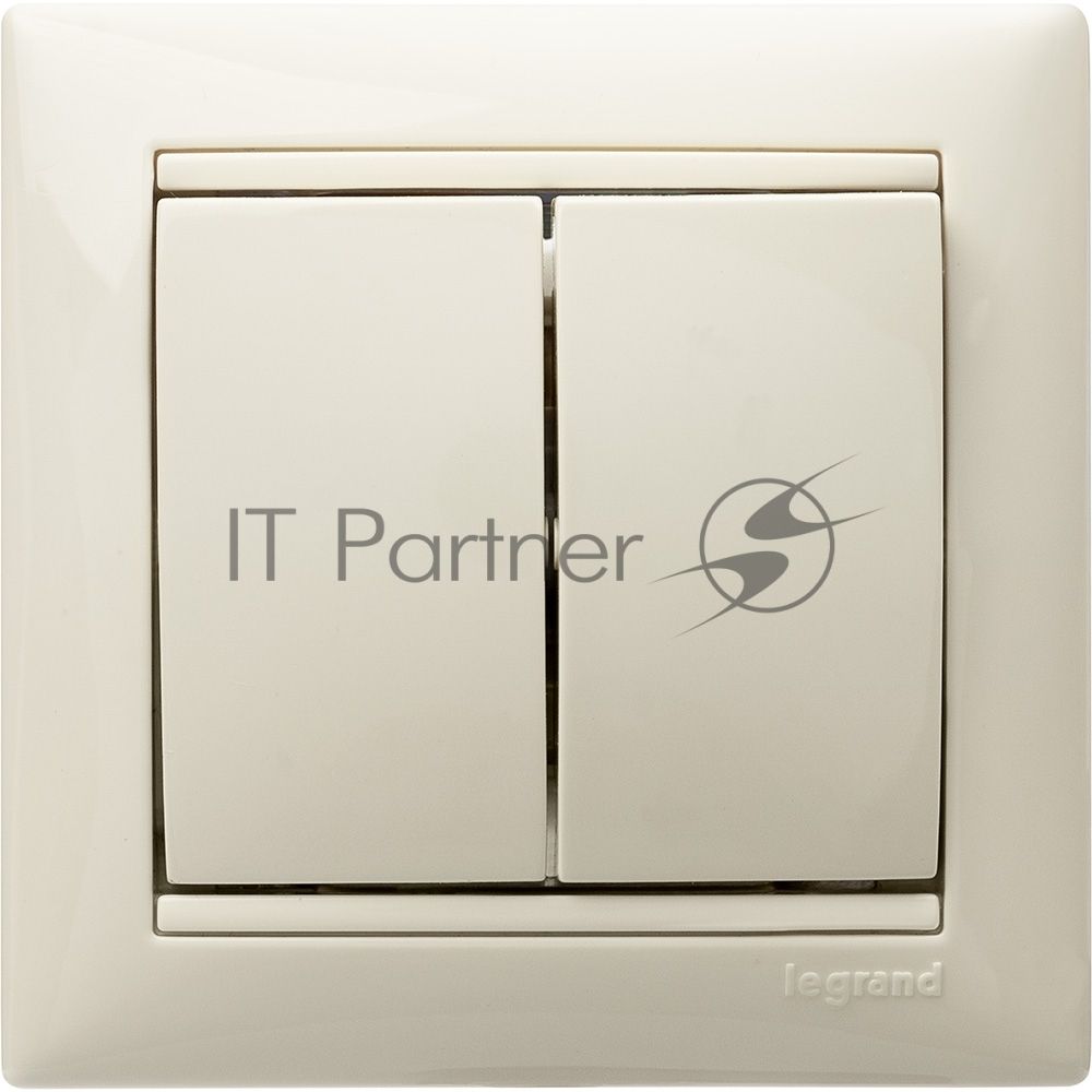 Выключатель Legrand 774305 Valena двухклавишный 10 AX(слоновая кость)
